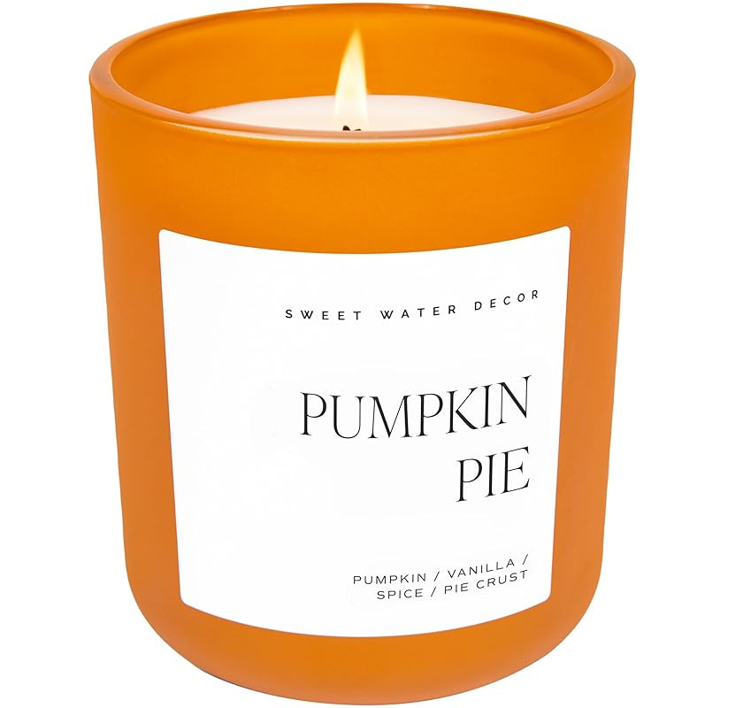 Sweet Water Decor Pumpkin Spice Candle - Soy Candle Wax with 70 Hour Burn Time - Soy Candles Non ... | Amazon (US)