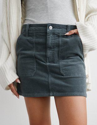 AE High-Waisted Corduroy Mini Skirt | American Eagle Outfitters (US & CA)