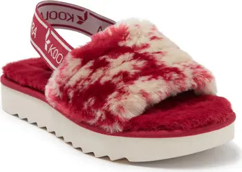 Koolaburra by UGG® KOOLABURRA BY UGG Fuzzi II Tie Dye Faux Fur Slingback Slipper | Nordstromrack | Nordstrom Rack