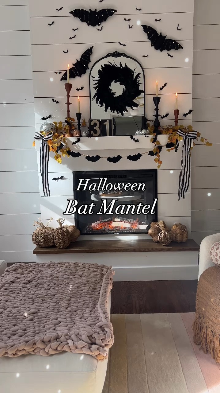Create a sweet and spooky bat themed Halloween mantle with these DIY ideas! 

#LTKParties #LTKSeasonal #LTKHalloween