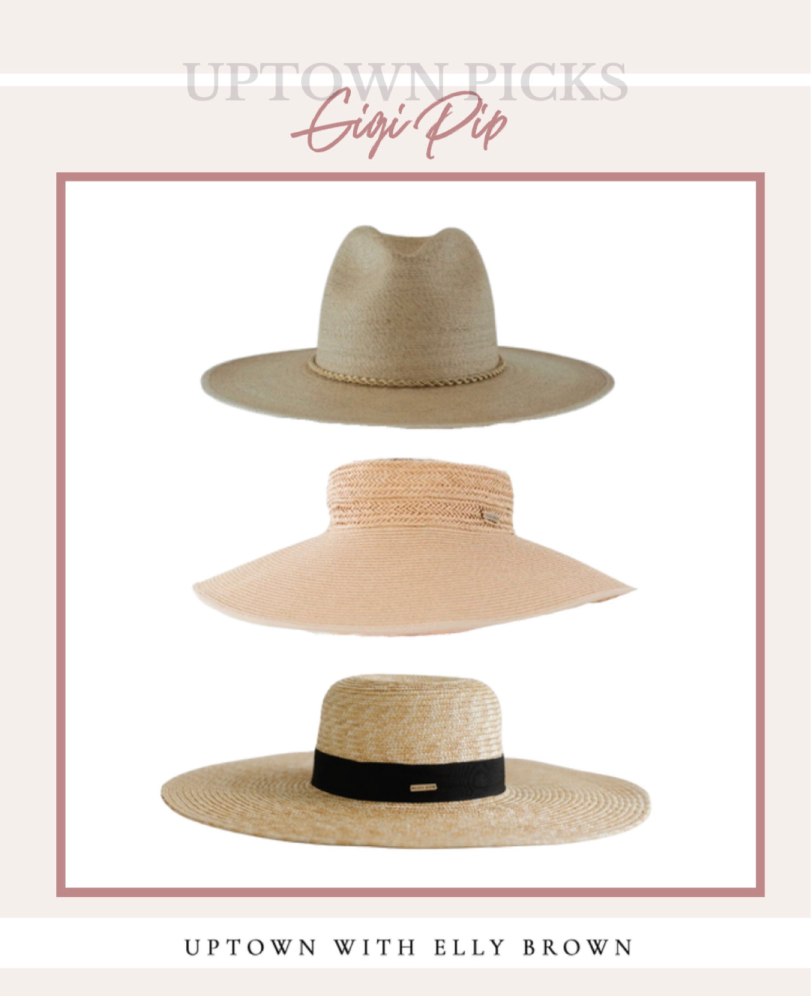 Gigi pip straw hats perfect for vacation or any sports games you may have coming up this summer! 

#LTKSeasonal #LTKFind #LTKstyletip