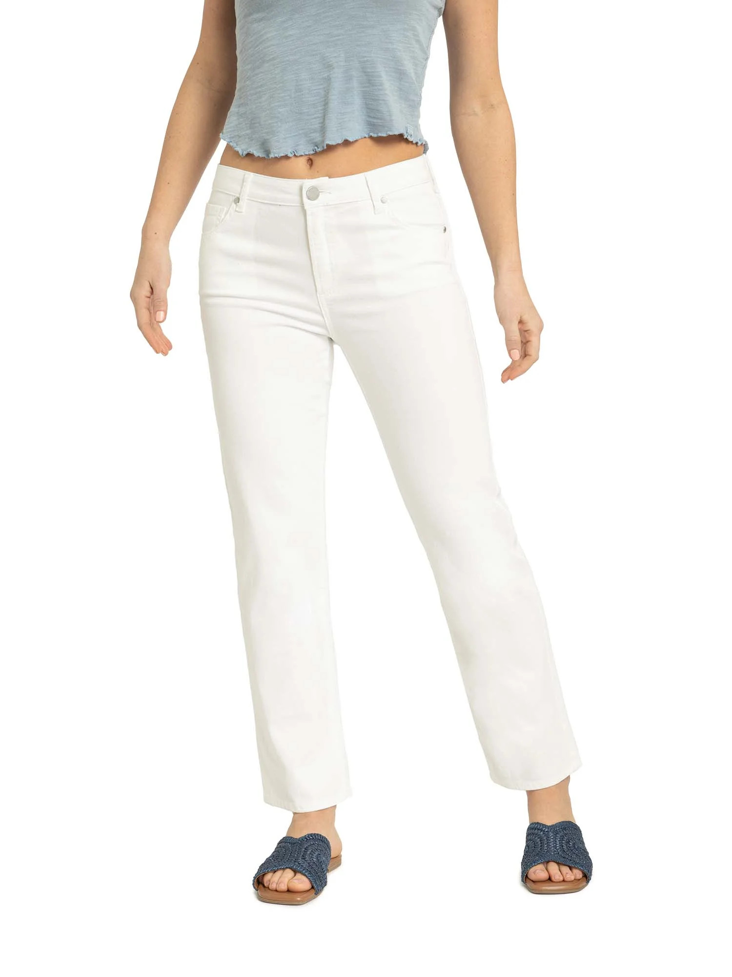 Jordache Women's High Rise Straight Jeans, Sizes 2-22 | Walmart (US)