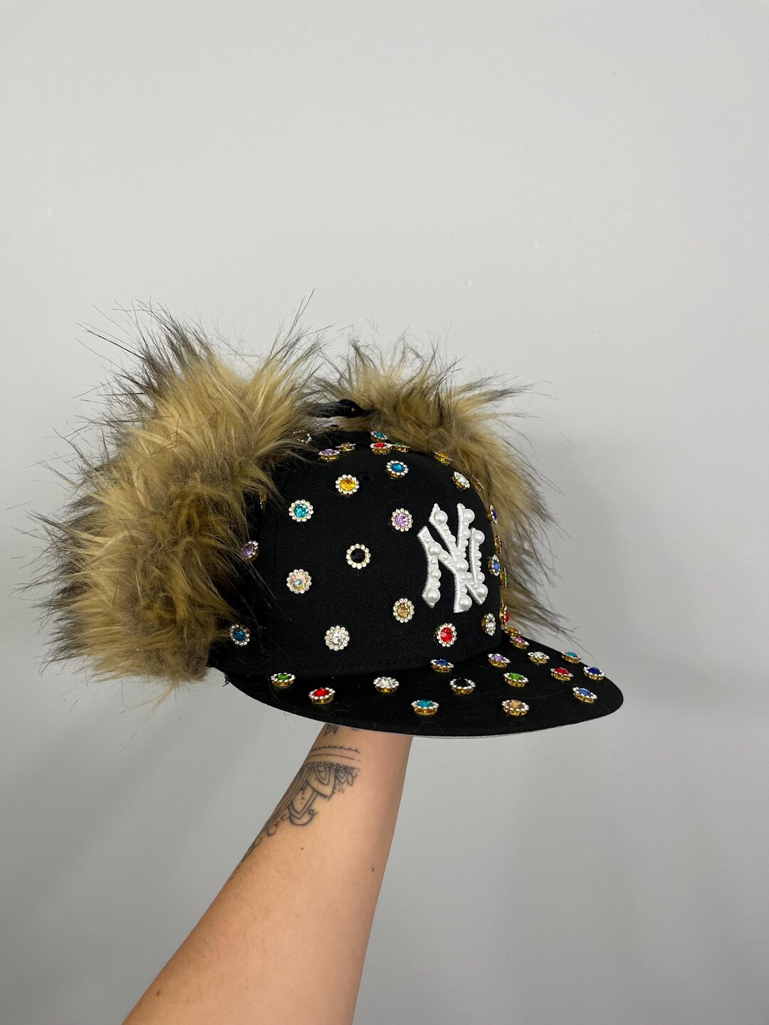 Fur Flap Custom Unique NY New Era Hat - Etsy | Etsy (US)