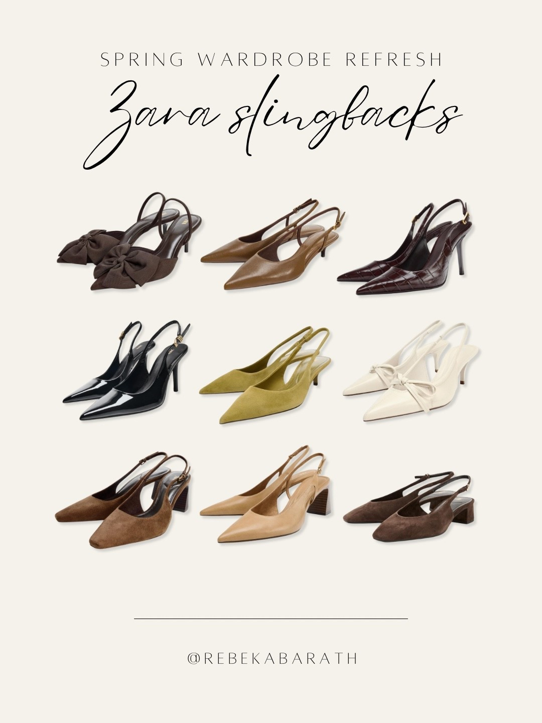 spring wardrobe refresh // Zara slingbacks 

high street shoes | slingback heels | neutral shoes | classic shoes | shoes edit 

#LTKSeasonal #LTKWorkwear