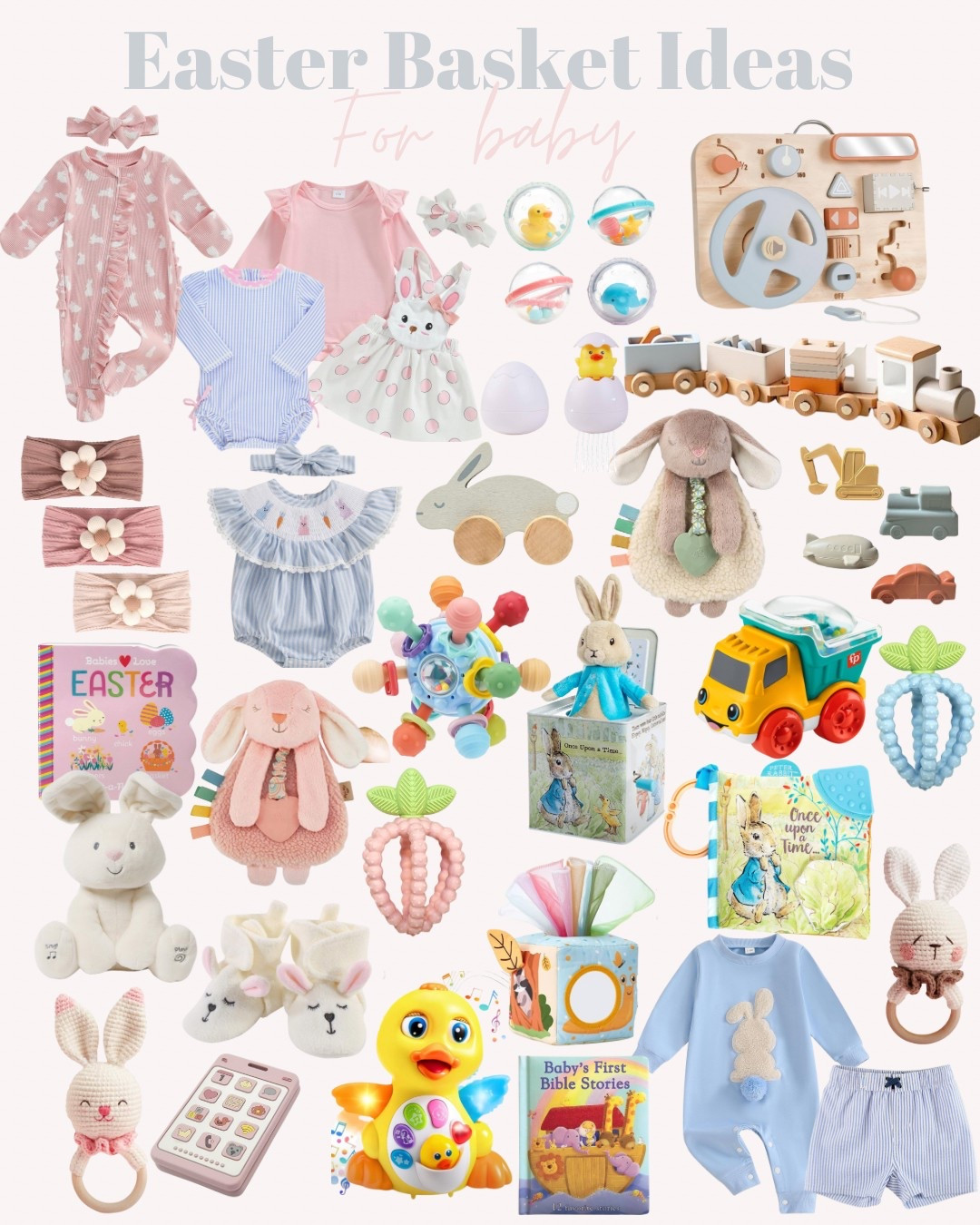 Baby girl and baby boy Easter basket ideas 

#LTKBaby #LTKKids #LTKSeasonal