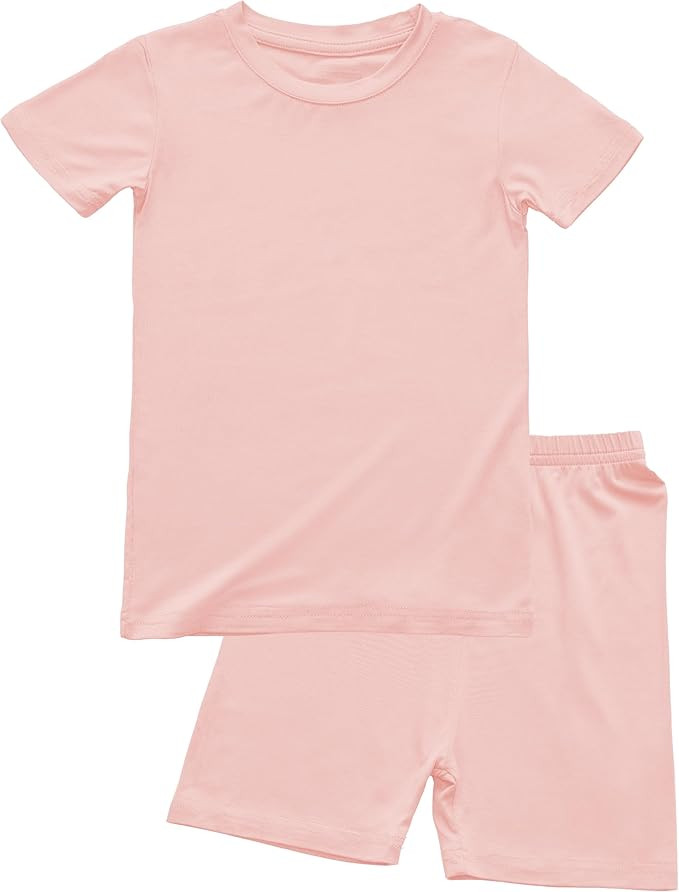 BABY 2T-10Y Toddler Kids Girls Boys Soft Comfy 2pcs Set Short Sleeve Shirts and Pants Sets | Amazon (US)