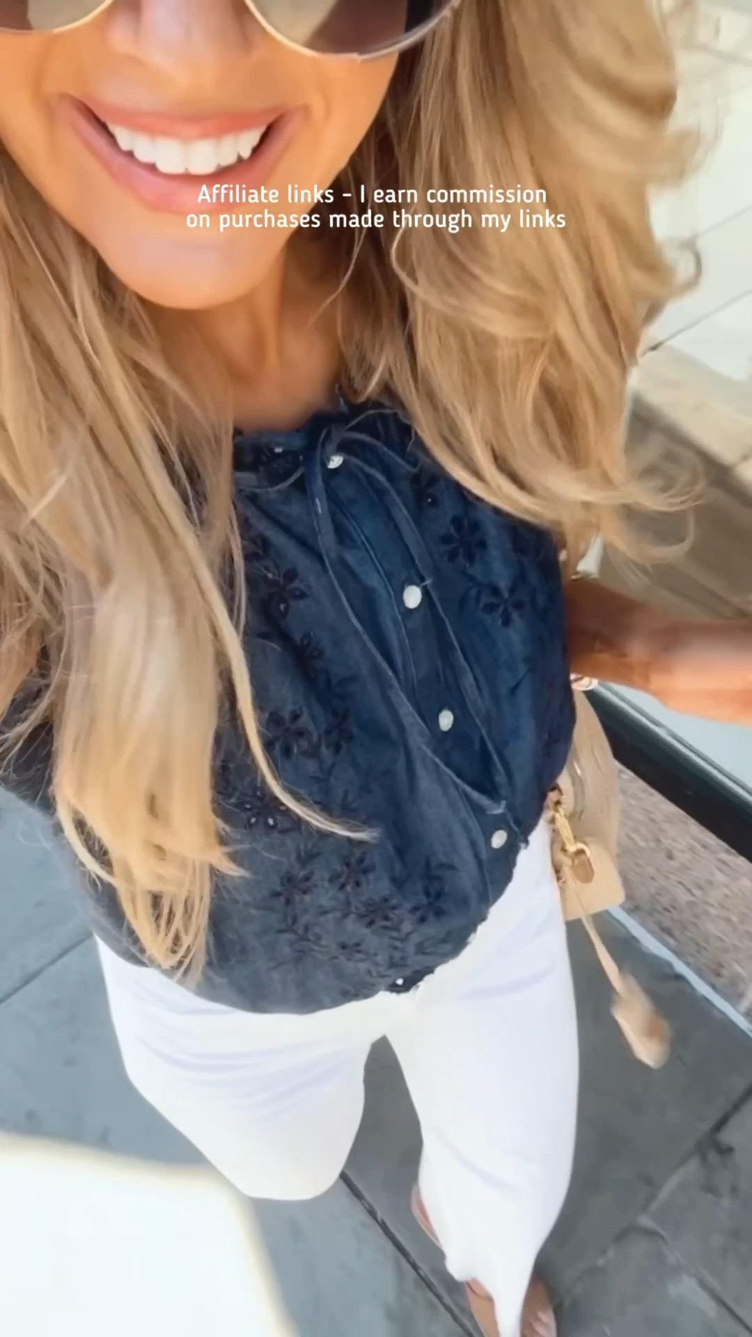 Affiliate links - I earn commission on purchases made through my links | summer outfit 2026
Walmart fashion top
White jeans
Comfortable sandals