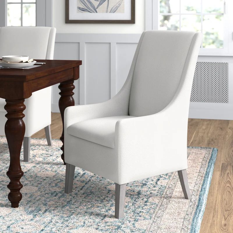 Agastya Arm Chair in White | Wayfair North America