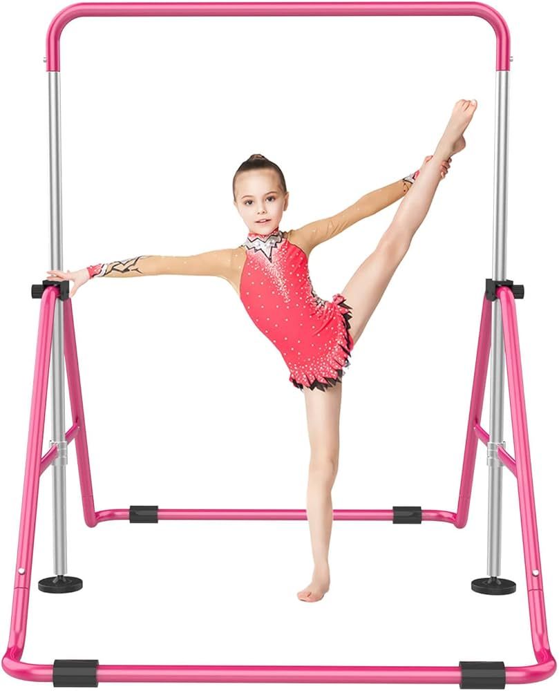 RINREA Gymnastic Bars for Kids with Adjustable Height, Folding Gymnastic Training Kip Bar, Junior... | Amazon (US)
