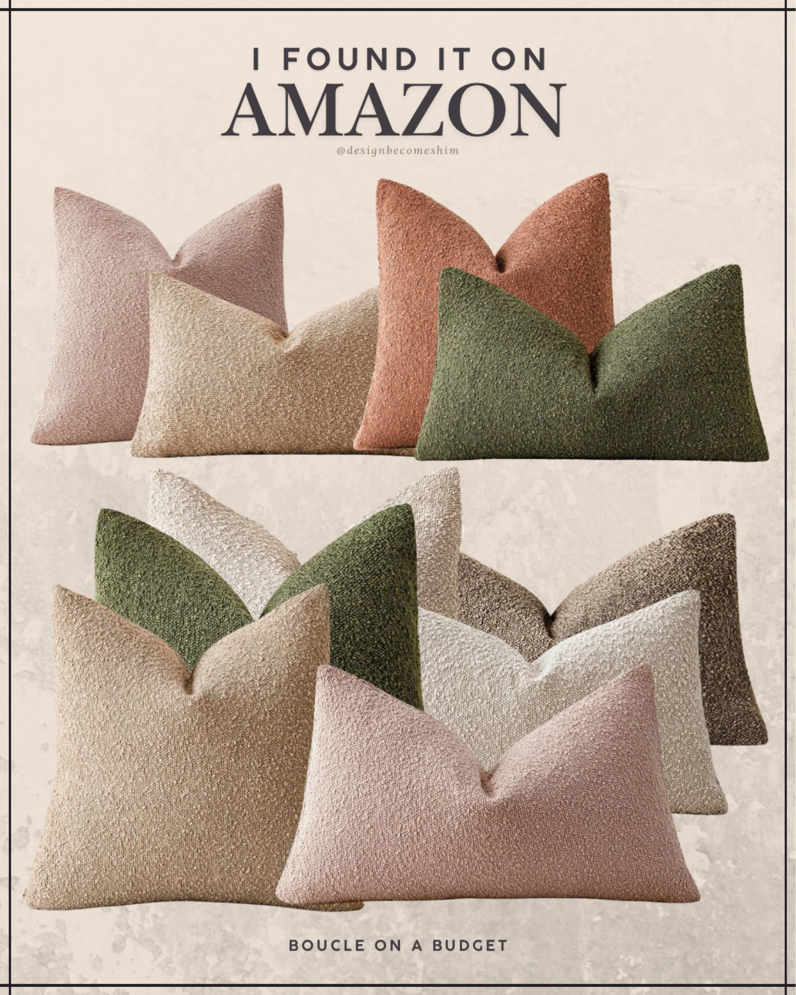 Bouclé on a budget! Shop these Amazon pillows  

Decorative pillows, boucle, design trends, trendy

#LTKSaleAlert #LTKFindsUnder50 #LTKHome