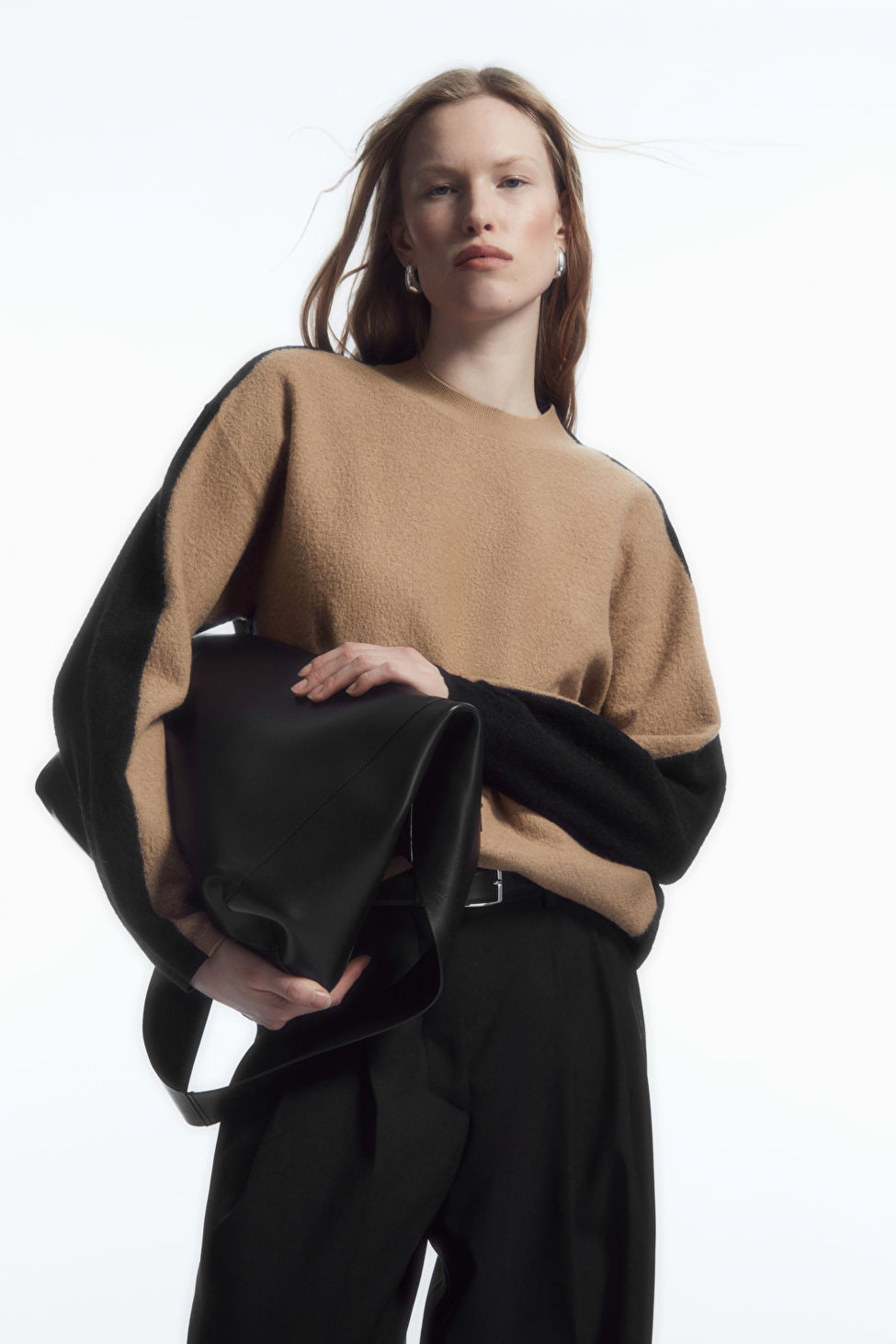 TWO-TONE BOILED MERINO WOOL JUMPER | COS (EU)
