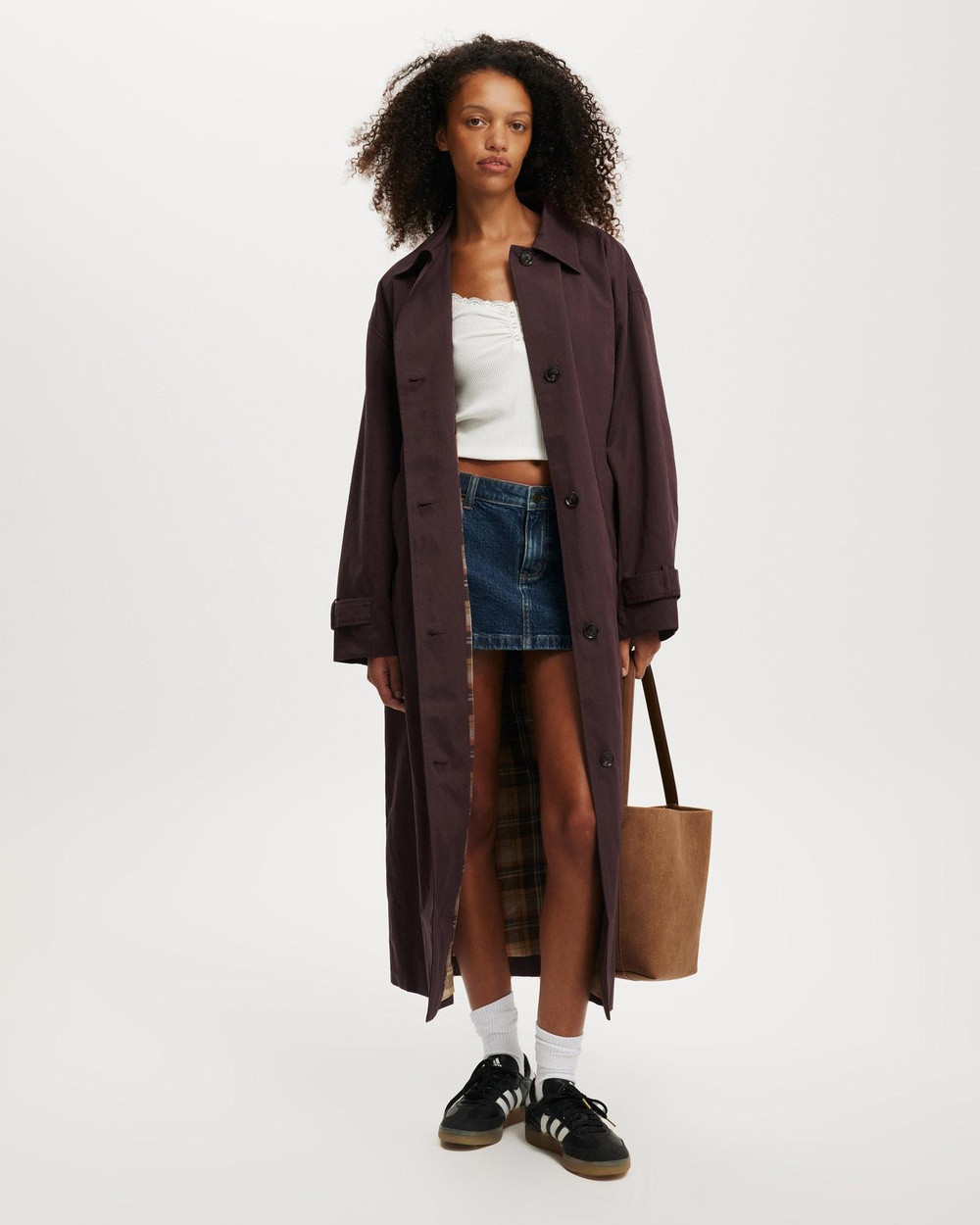 Cotton On - Ellie Trench Coat - Coats & Jackets (Burgundy Red) Ellie Trench Coat | THE ICONIC (AU & NZ)