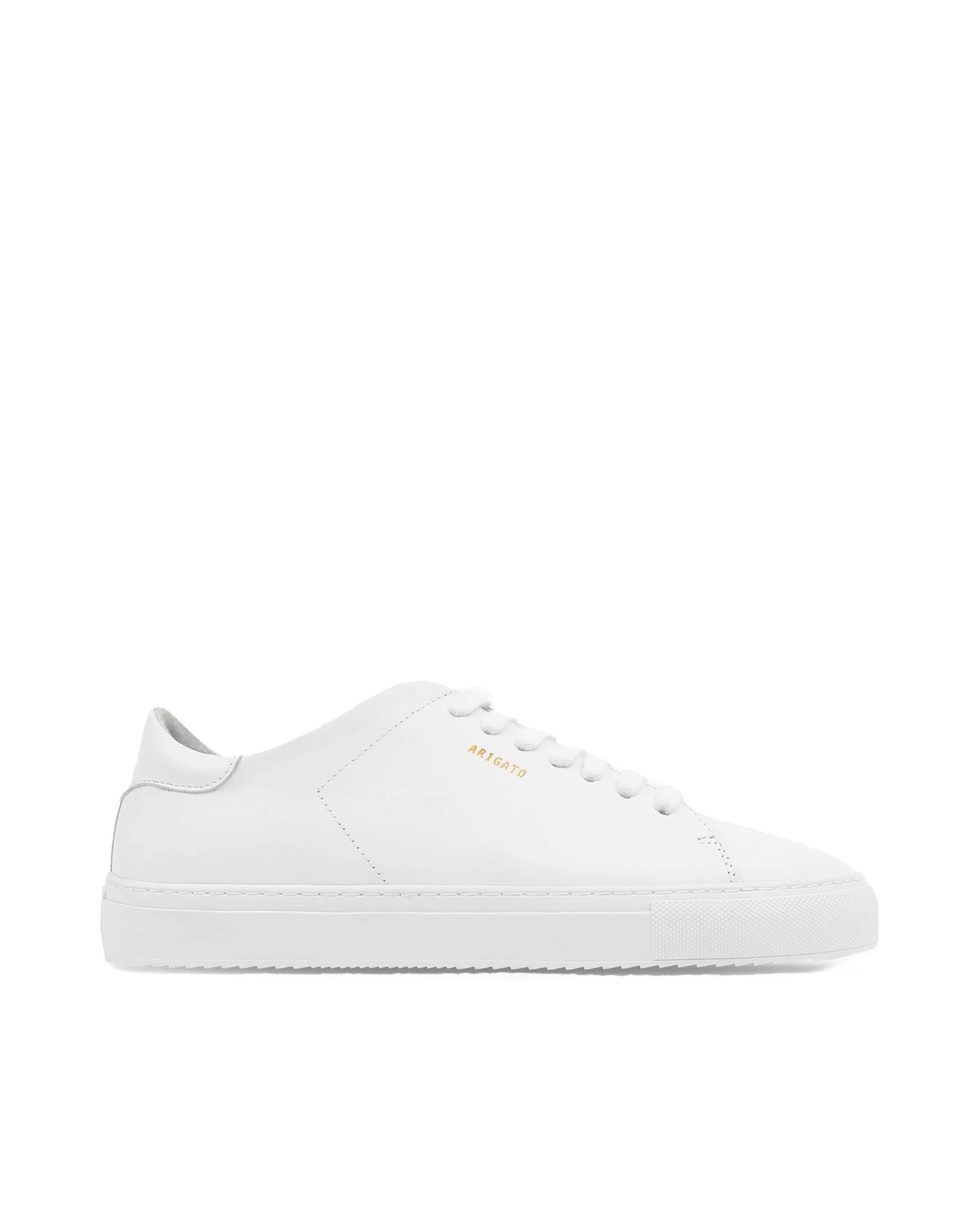 Clean 90 White Low-Top Sneakers with Gold Logo Detail | Shop Simon