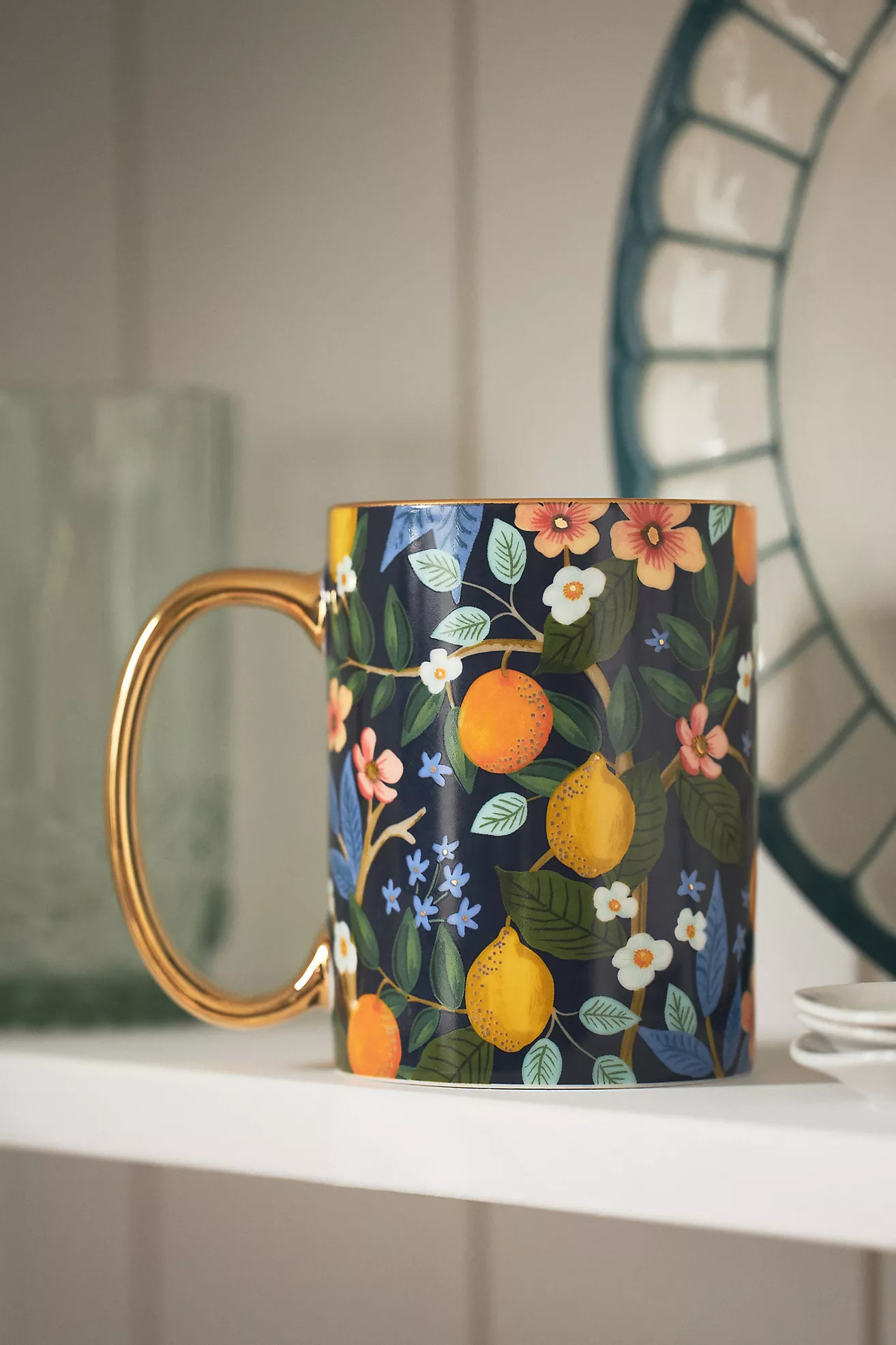 Rifle Paper Co. Porcelain Citrus Grove Mug | Anthropologie (US)