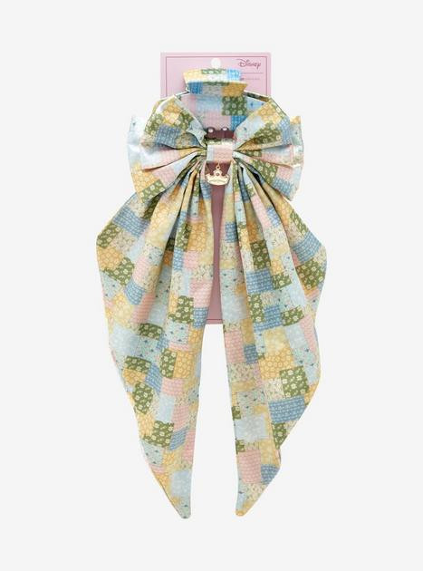Disney Princess Patchwork Quilt Hair Bow & Claw Clip Set — BoxLunch Exclusive | BoxLunch | BoxLunch