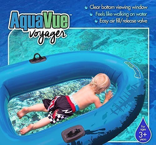 Sieco Design AQUAVUE Voyager, Clear Bottom Inflatable Raft, for Kids and Adults | Amazon (US)