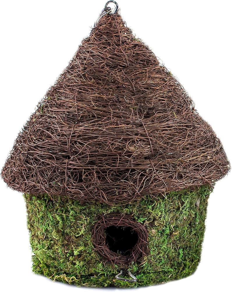 SuperMoss (56053) Bungalow Woven Birdhouse Medium, 9.5" by 10.5", Fresh Green | Amazon (US)