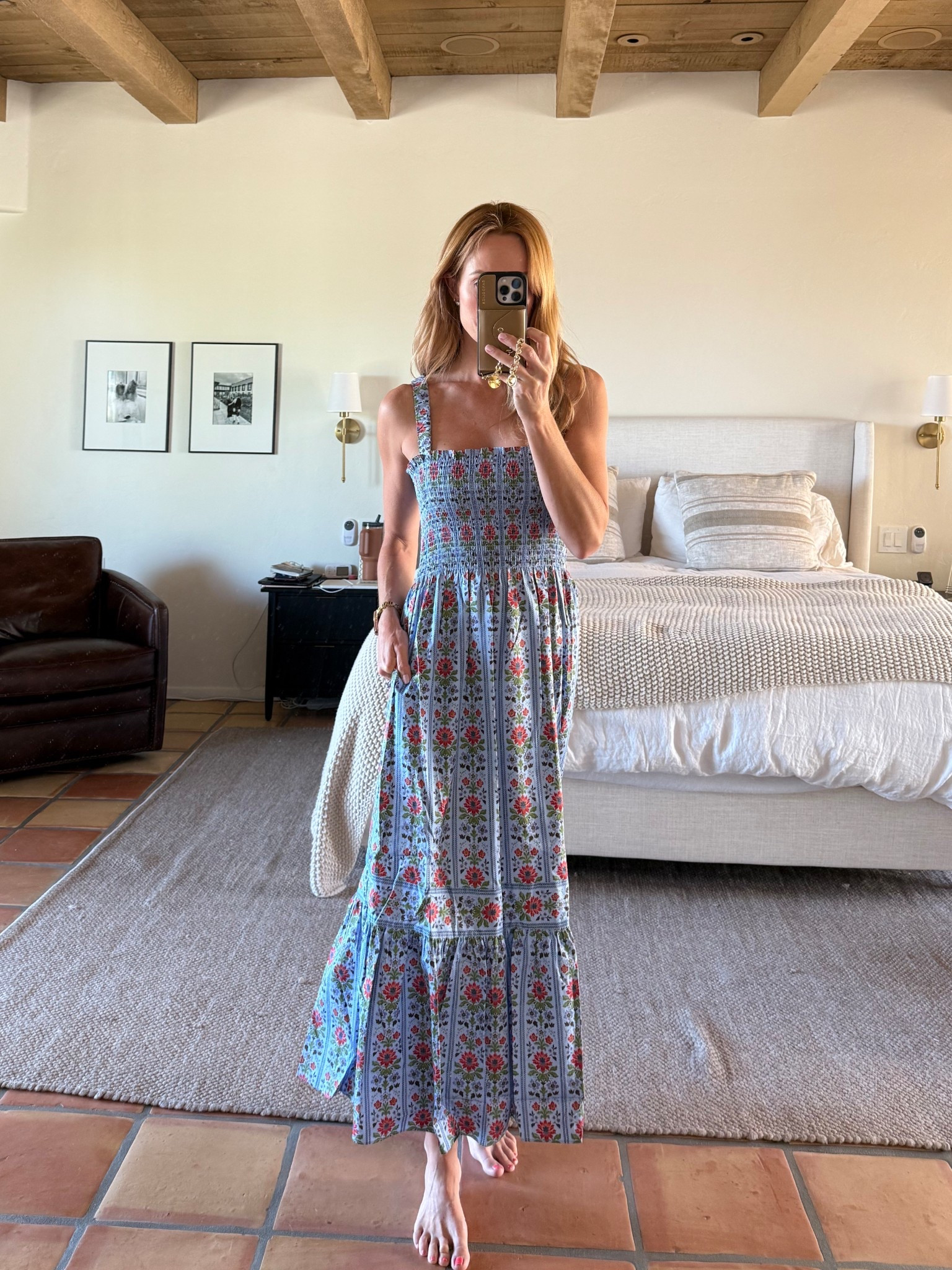 Hill House Home Anjuli Nap dress size small in blue floral block stripe print.

The Anjuli dress is so comfortable and easy to dress up for a wedding, shower, graduation, etc. or casual enough for church, brunch or errands. The perfect light weight dress for summer heat and it can be folded up so small for easy travel packing! Must have dress for summer travel plans! Also, baby bump friendly so perfect for maternity and even post partum. 

#LTKStyleTip #LTKTravel #LTKSeasonal