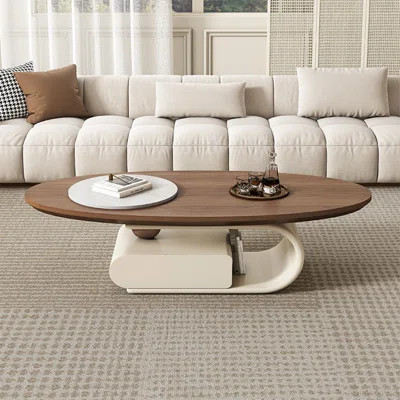 Modern simple oval coffee table | Wayfair North America