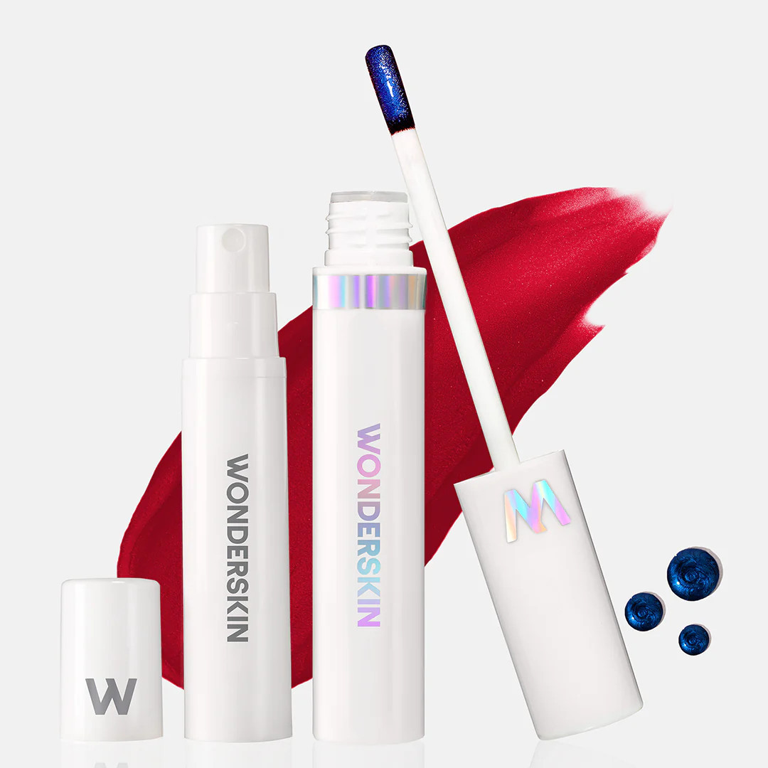 WONDER BLADING Peel & Reveal Lip Stain Kit - Divine (burgundy red) | Wonderskin