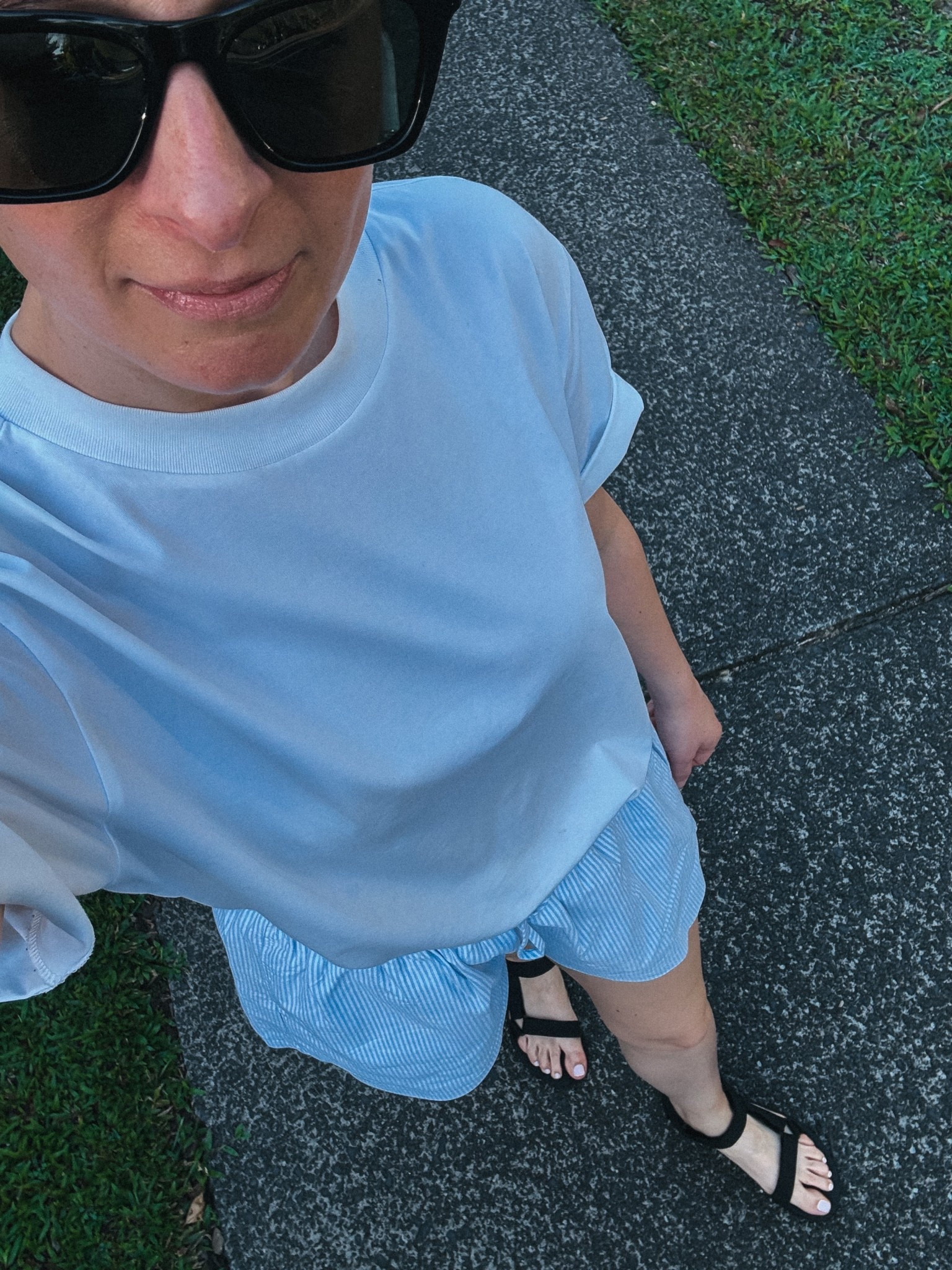 Holiday Looks 
Shorts - Ghanda Rhode shorts. Wearing a small 
Tee - Uniqlo. Wearing a medium. Sized up 
Shoes - Tevas. Tts 

#LTKFashionMonth #LTKaustralia #LTKspring