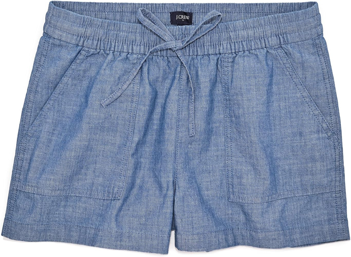 J.Crew Mercantile Women's 3" Seaside Chambray Drawstring Short | Amazon (US)