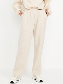 High-Waisted Bounce Fleece Trouser Sweatpants | Old Navy (CA)