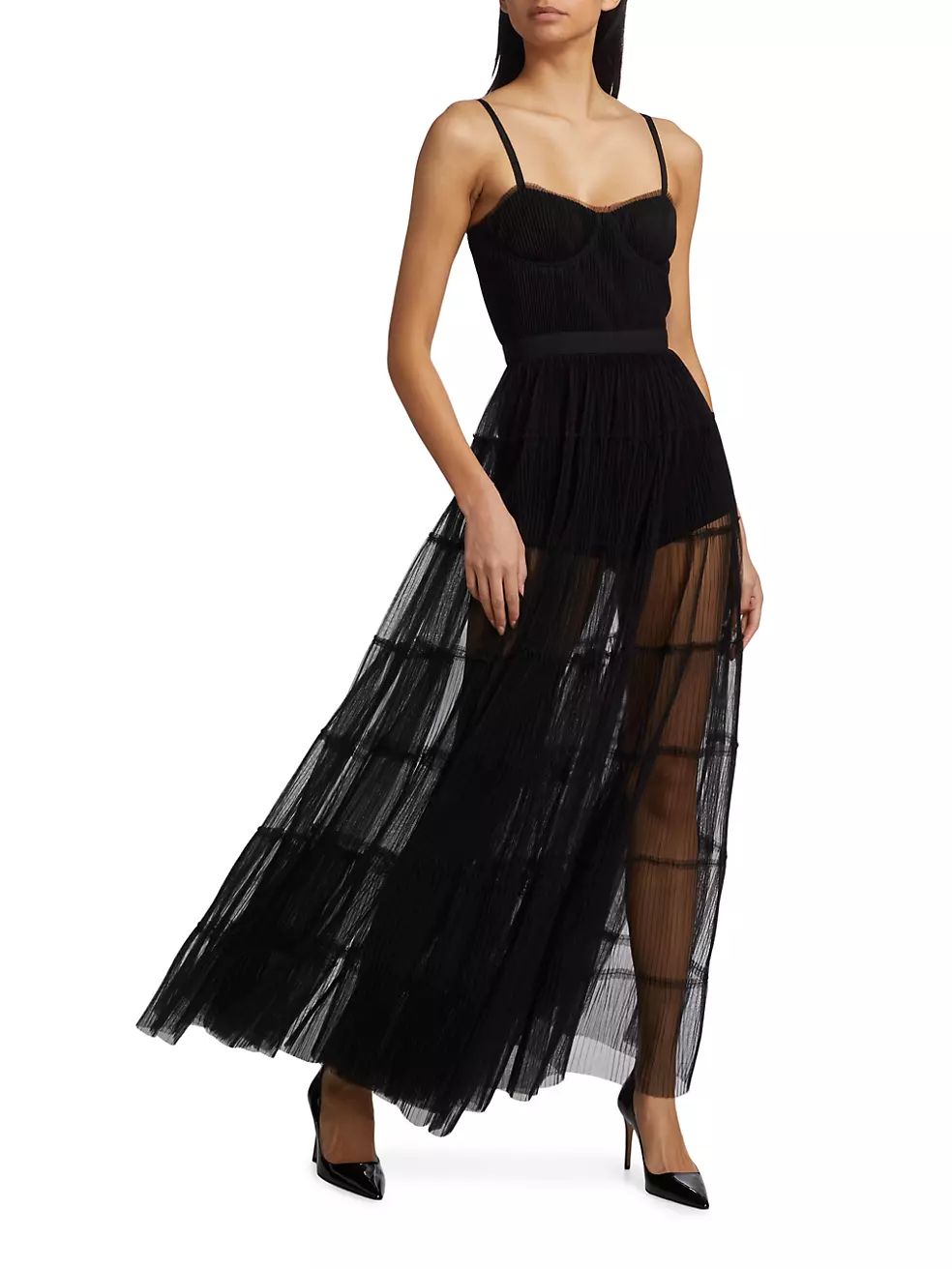 Deena Tulle Sleeveless Maxi Dress | Saks Fifth Avenue