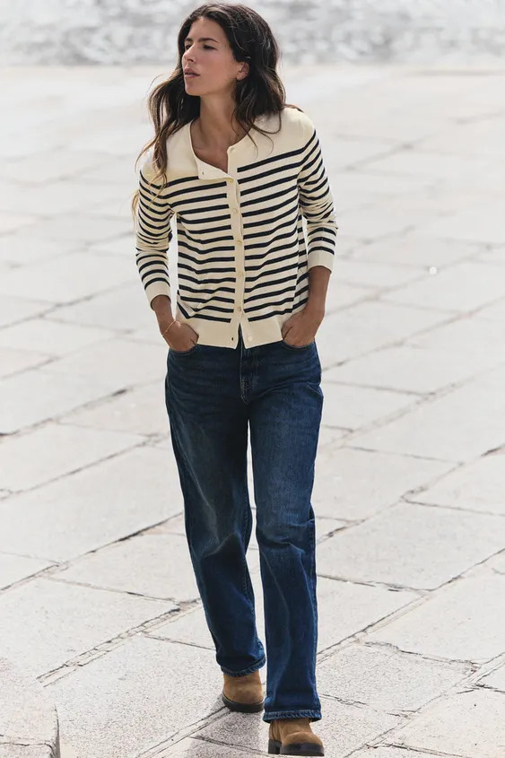 STRIPED CARDIGAN | Zara US