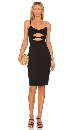 Cut-out Front Dress in Black | Revolve Clothing (Global)