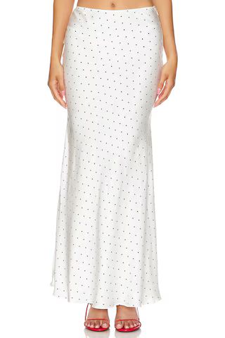 Bardot Isadore Maxi Skirt in Black & White Spot from Revolve.com | Revolve Clothing (Global)