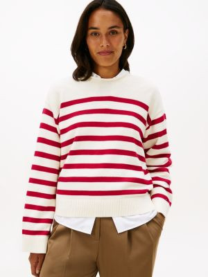 Relaxed Stripe Rollneck Sweater | Tommy Hilfiger | Tommy Hilfiger (US)