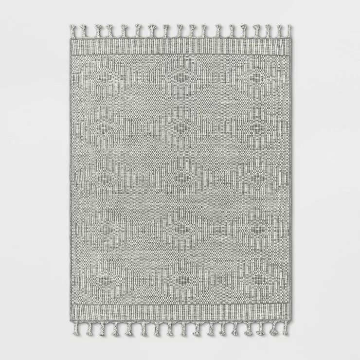 Diamond Outdoor Rug with Fringe - Threshold™ designed with Studio McGee | Target