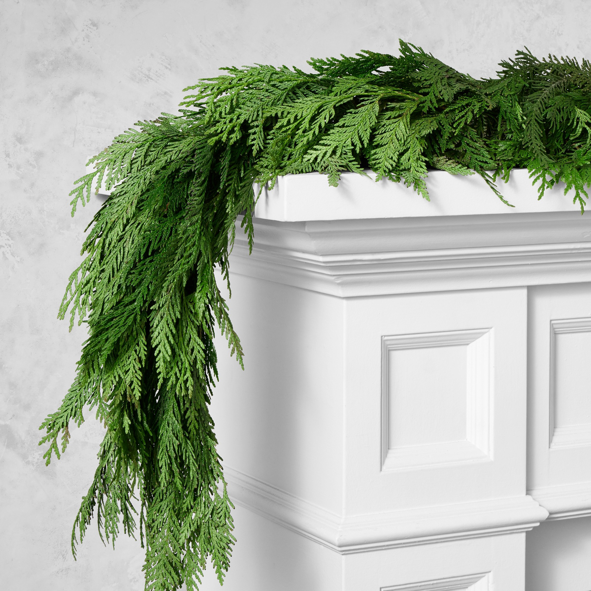 Fresh Western Red Cedar Garland, 15' | Williams-Sonoma