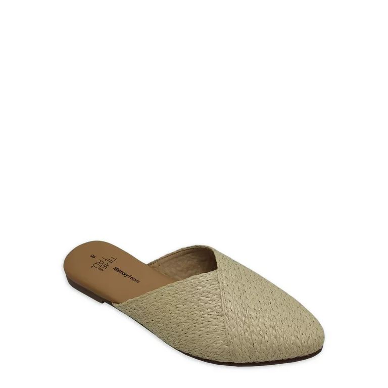 Time and Tru Women's Rafia Mule | Walmart (US)