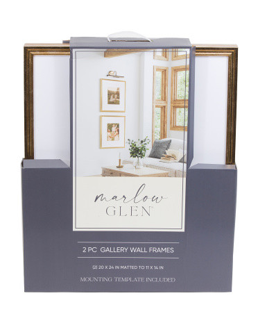 2pk 20x24 Matted To 11x14 Metallic Wall Portrait Frame Set | TJ Maxx