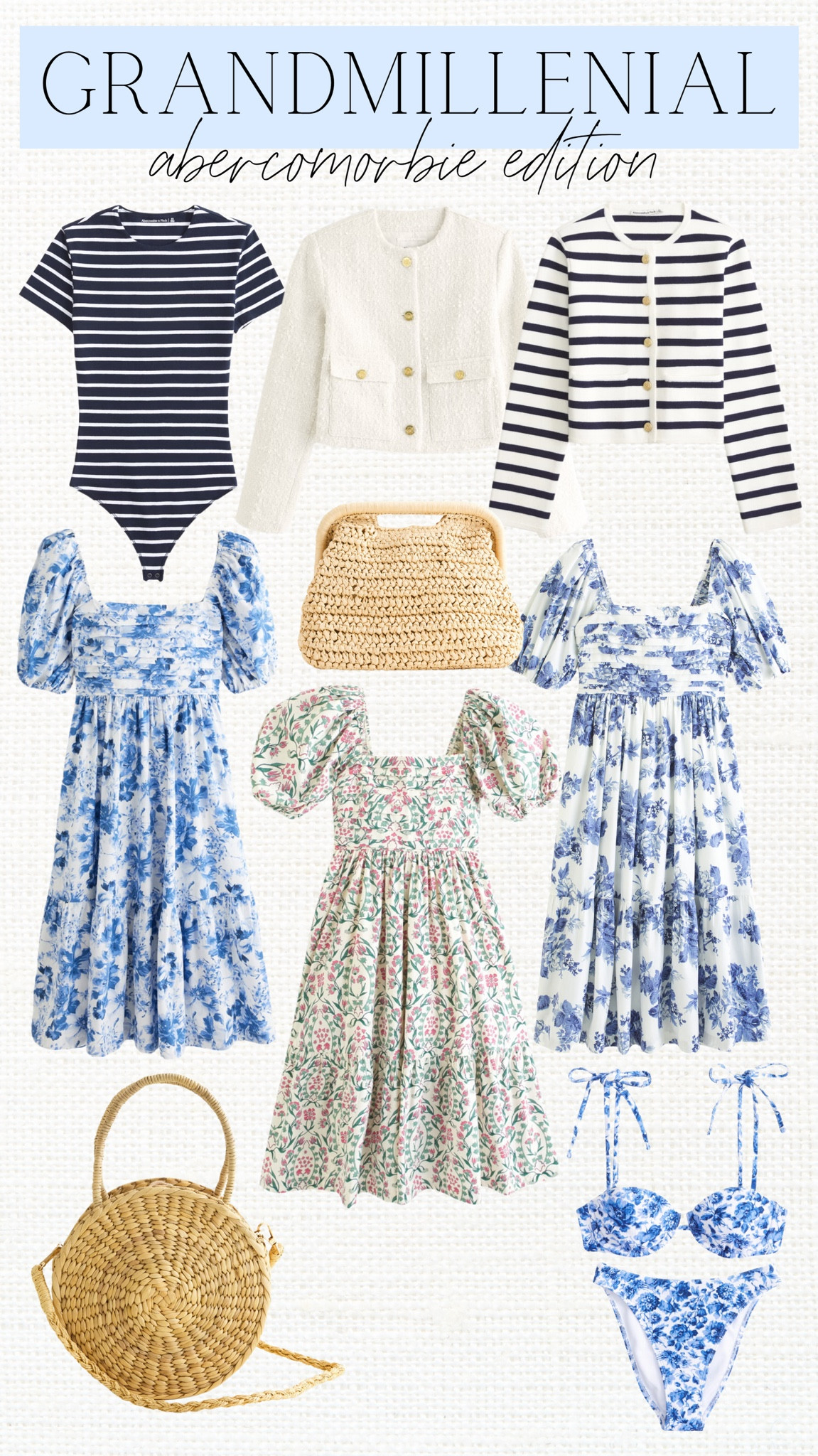 Grandmillennial new arrivals from Abercrombie 💙 

Grandmillennial style, grandmillennial dress