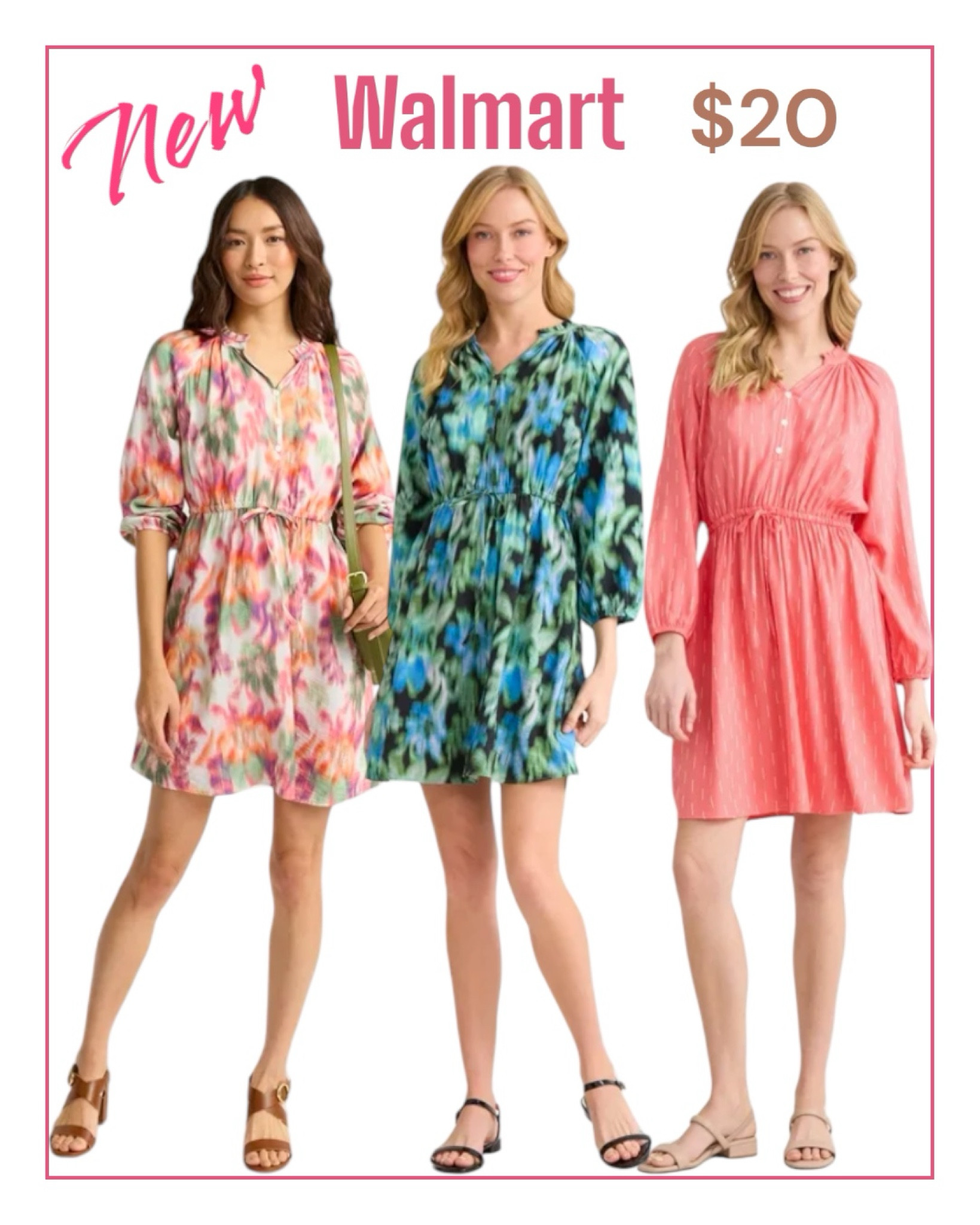 Trending now on Instagram. Fab Walmart dresses for $20.00. Will sell out. 
#walmart
#dresses
#affordablefashion

#LTKshoecrush #LTKfindsunder50 #LTKstyletip