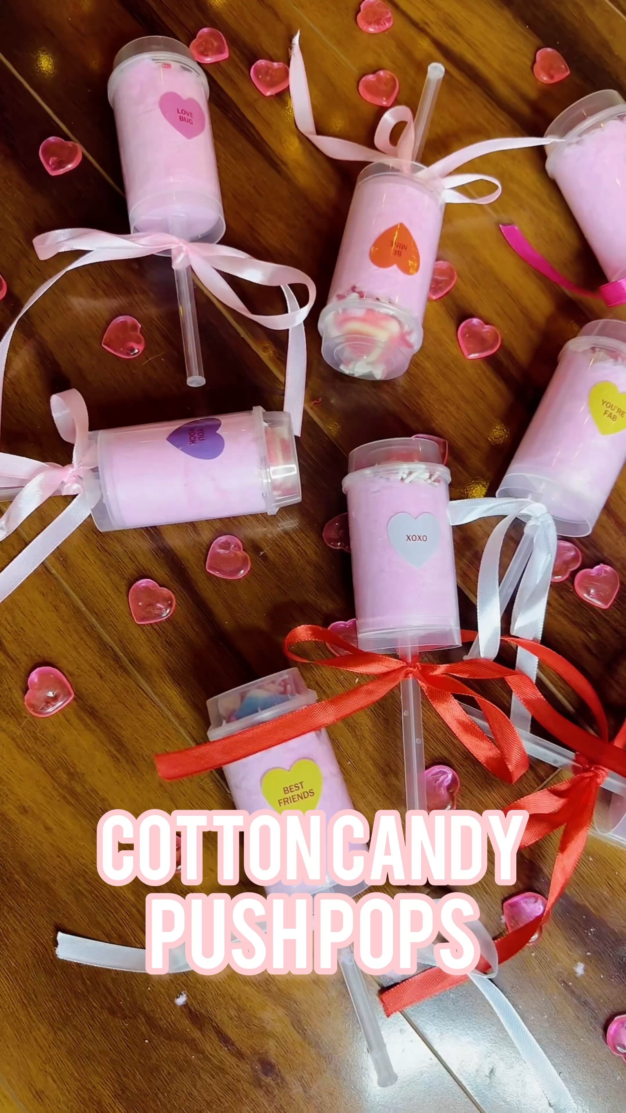 DIY cotton candy push pops! Perfect vday classroom gift! Amazon find! 🩷🩵🧡💛

#LTKKids #LTKWatchNow #LTKFindsUnder50