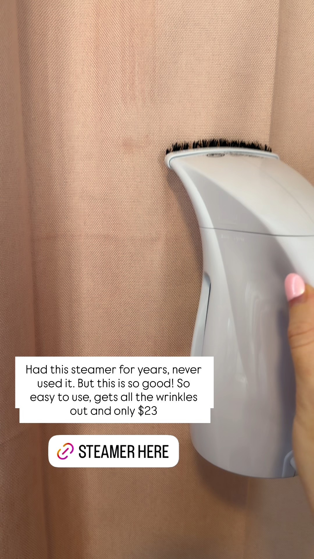 This steamer is amazing!!! So easy to use and gets all the wrinkles out!! Only $23

#LTKdayinmylife #LTKKids #LTKBump