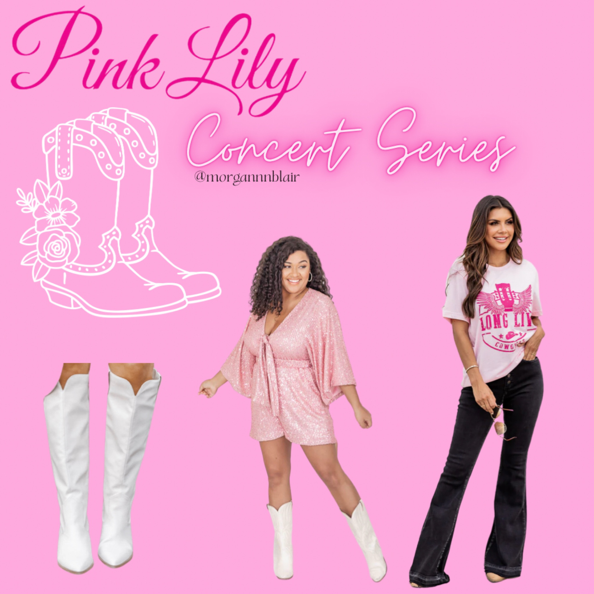 Another Concert 🎵 Series
Featuring the CUTEST romper + white cowboy boots! Also, these black flared jeans 😍
.
.
#pinklily #boots #bling #concertseries #flaredjeans #fashion #style

#LTKstyletip #LTKSale #LTKunder50