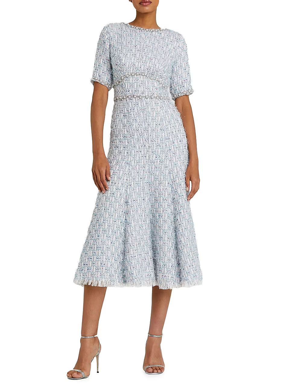 Beaded Tweed Midi-Dress | Saks Fifth Avenue
