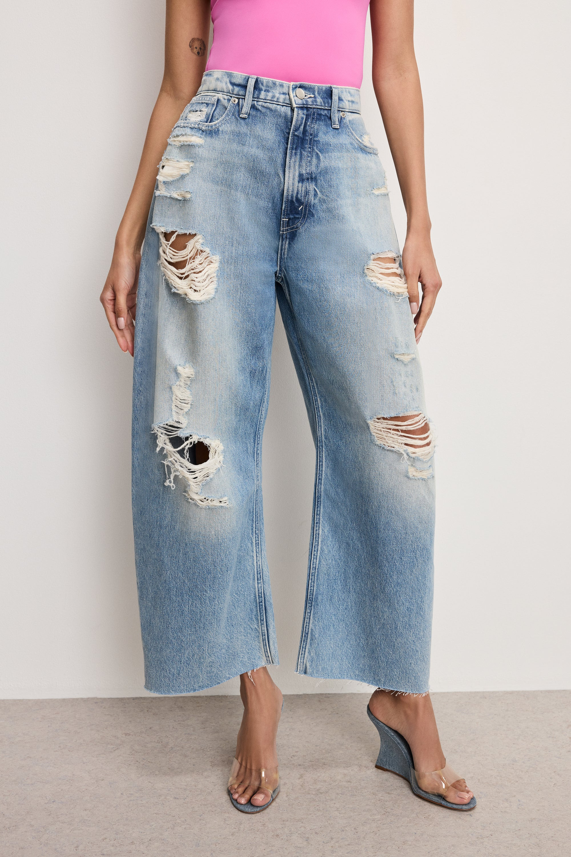 GOOD EXTREME BARREL JEANS | INDIGO965 - GOOD AMERICAN | Good American