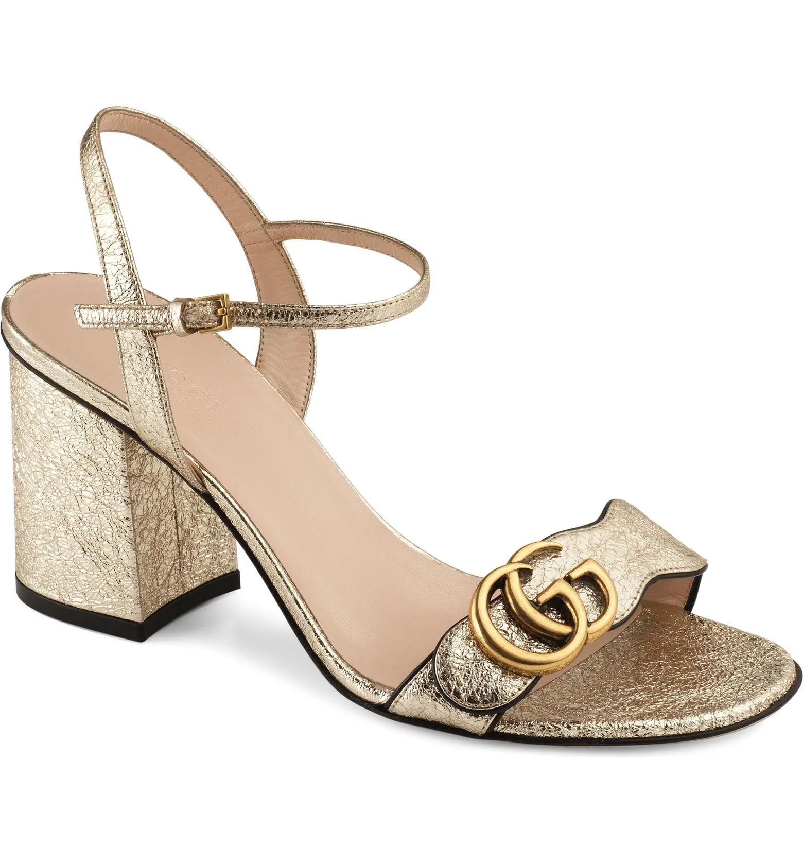 GG Metallic Sandal (Women) | Nordstrom