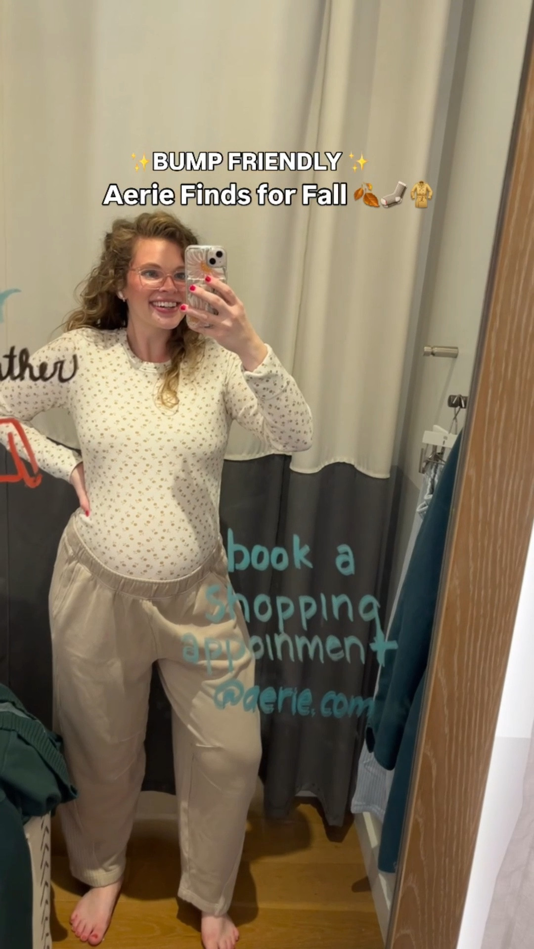 Aerie is seriously where it’s at for moms. Long enough tops that cover the bum… great for pregnant moms AND postpartum! Cute + comfy and always a vibe 😍

I get my regular medium size for the sweatshirts, I sized up to a large for the fitted long sleeve, and for the bottoms it’s just up to preference but I personally like the length of the mediums on me but the waist of the larges while I’m pregnant 😂 do with that what you will! Lol 

Aerie has SO many deals going on right now! Perfect time to stock up for fall/winer 😍

#LTKFindsUnder100 #LTKBump #LTKTall