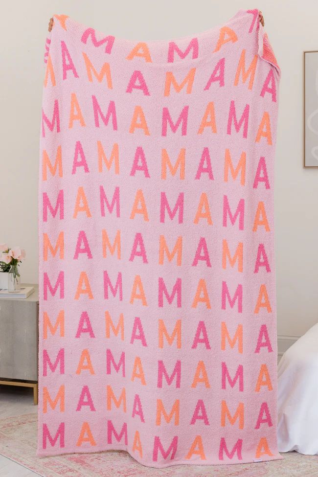 Make Me Believe Pink and Orange MAMA Blanket | Pink Lily