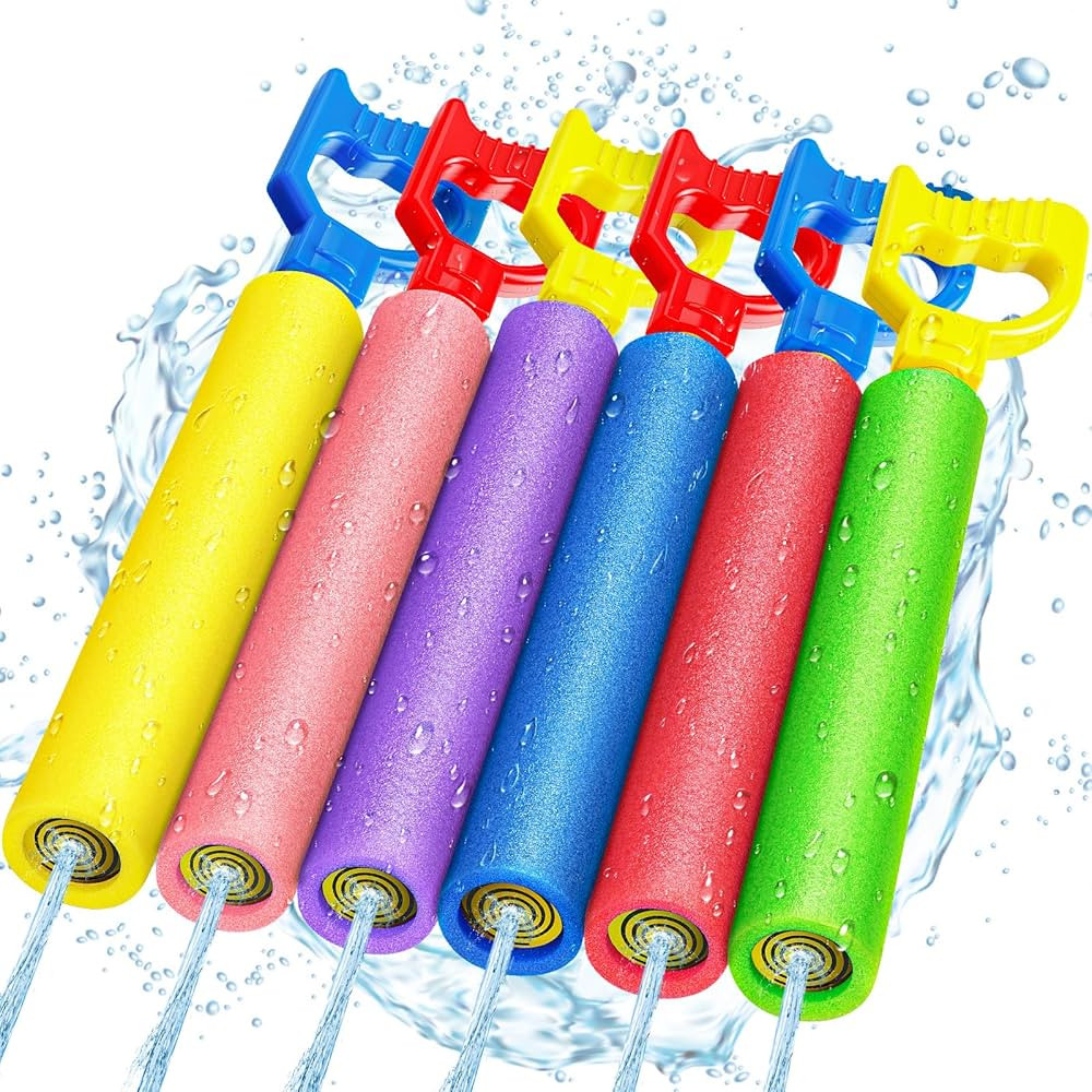 Water Guns, 40 Ft Water Squirter Toys Foam Soakers Blaster Guns Outdoor Swimming Pool Beach Summe... | Amazon (US)