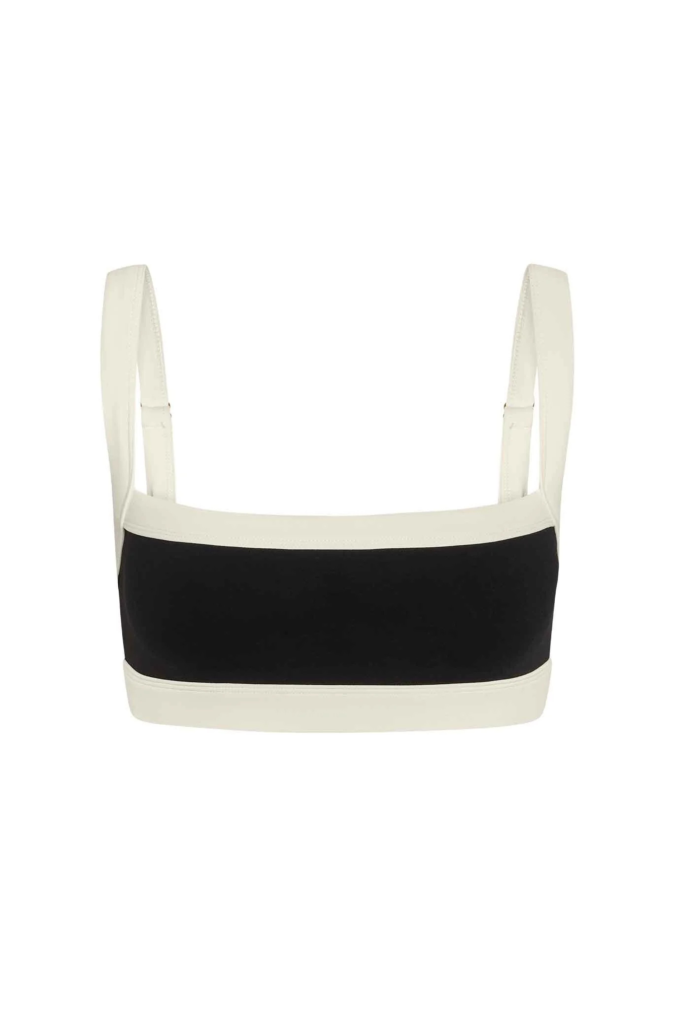 Outpost Bra - Black/Ivory | Monday Swimwear