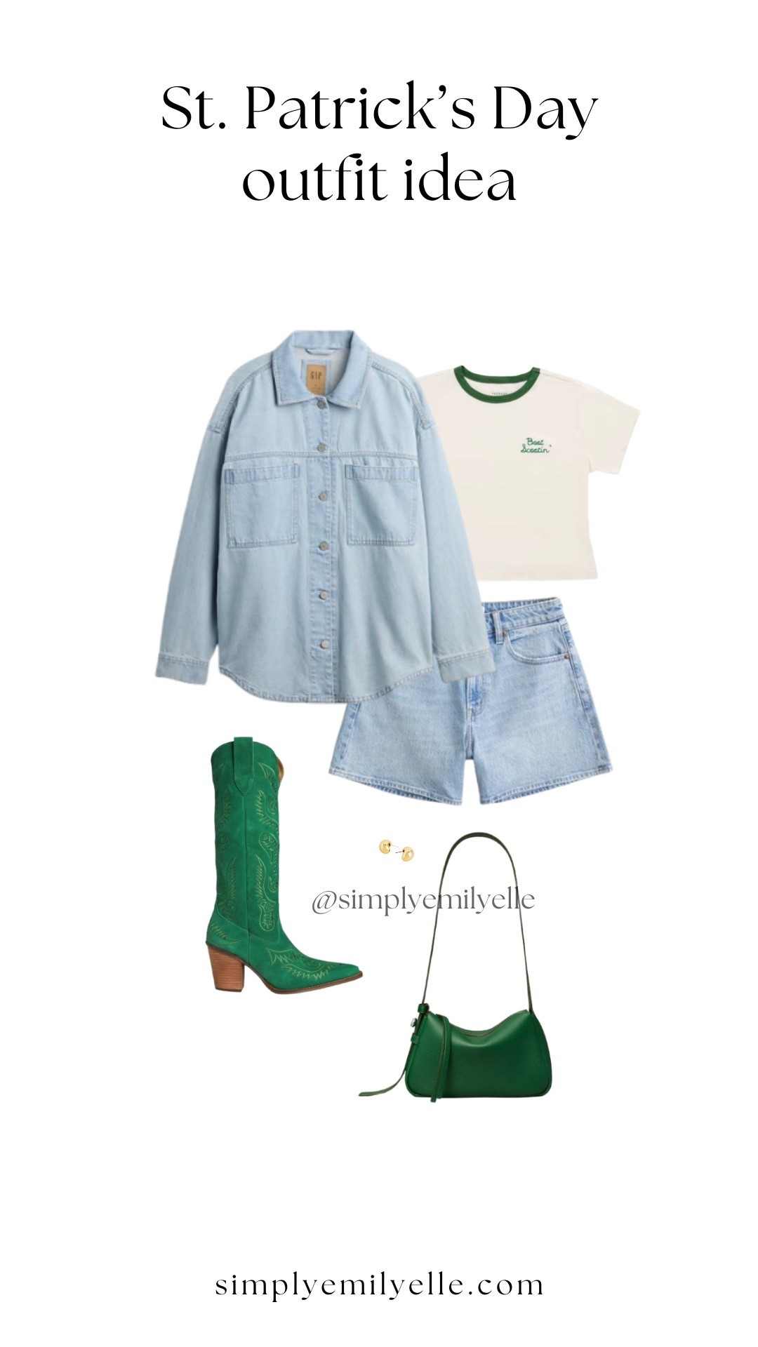 . Patrick’s day outfit, st. Patrick’s day outfit ideas, st. Patrick’s day outfit inspo, st. Paddy’s day outfit, st. Pattys day outfit, green outfit, green sneakers, green top 
@abercrombie @gapstyle @Zappos @Tecovas @jcrew 

#LTKSpringSale #LTKdayinmylife
