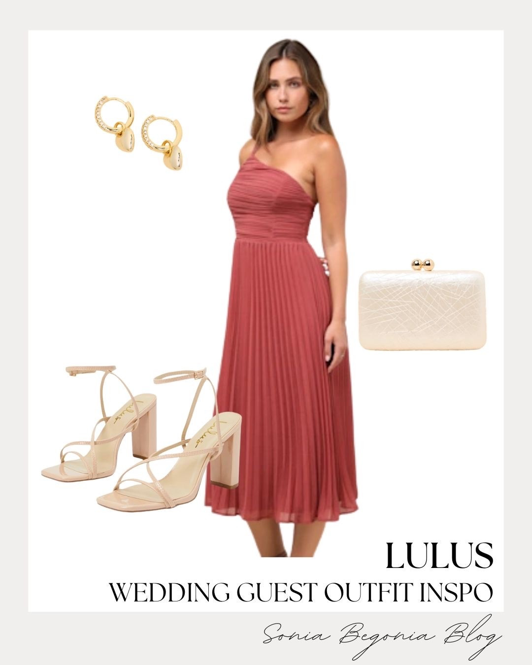 This elegant mauve one-shoulder pleated midi dress from Lulus is the perfect inspiration for your next special event. I love the classic pleated skirt and structured bodice that offer a beautifully sophisticated look. 🤍🍂

I accessorized this timeless outfit with neutral strappy block heels, a gold textured clutch, and dainty gold huggie earrings.

#LTKunder100 #LTKunder50 #LTKstyletip #LTKwedding #lulus #lovelulus #lulusambassador #weddingguestdress #mididress #oneshoulder #weddingguestoutfit #elegantstyle #chicfashion #ootdinspo #styleinspiration

#LTKootd #LTKWedding